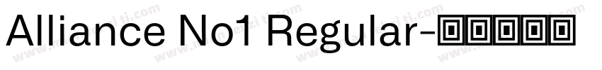 Alliance No1 Regular字体转换